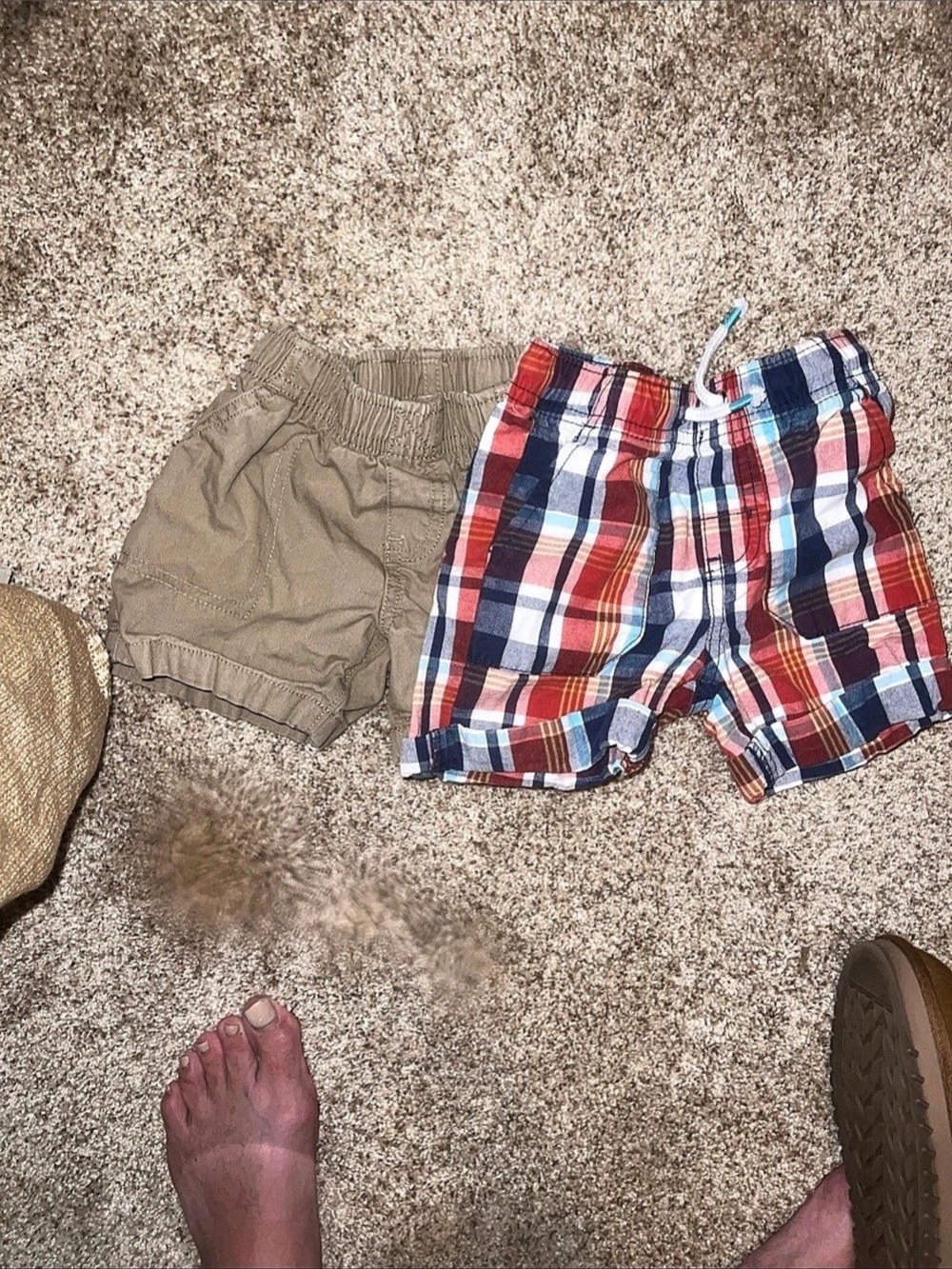 Kids Plaid Shorts 2-Piece Set